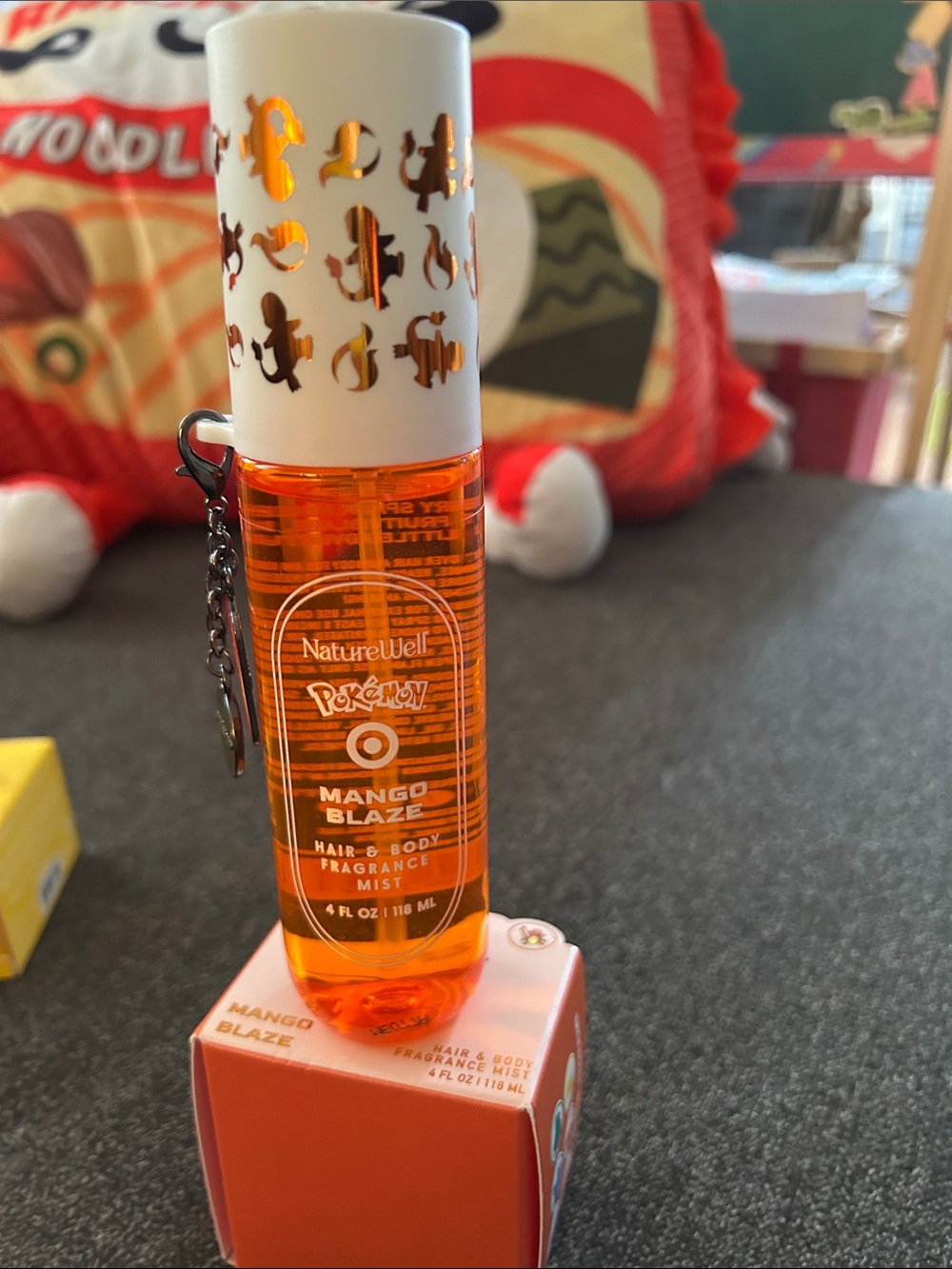 Pokemon Mango Blaze Hair & Body Fragrance Mist - Orange and White